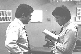 Dr. Wong in examination